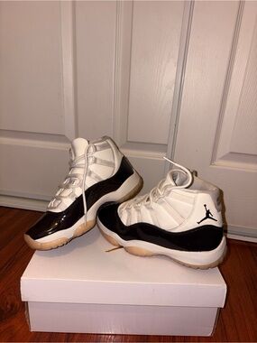 Jordan 11 Retro "Neopolitan" White, Brown, & Light Pink Woman size 7/ youth 5.5